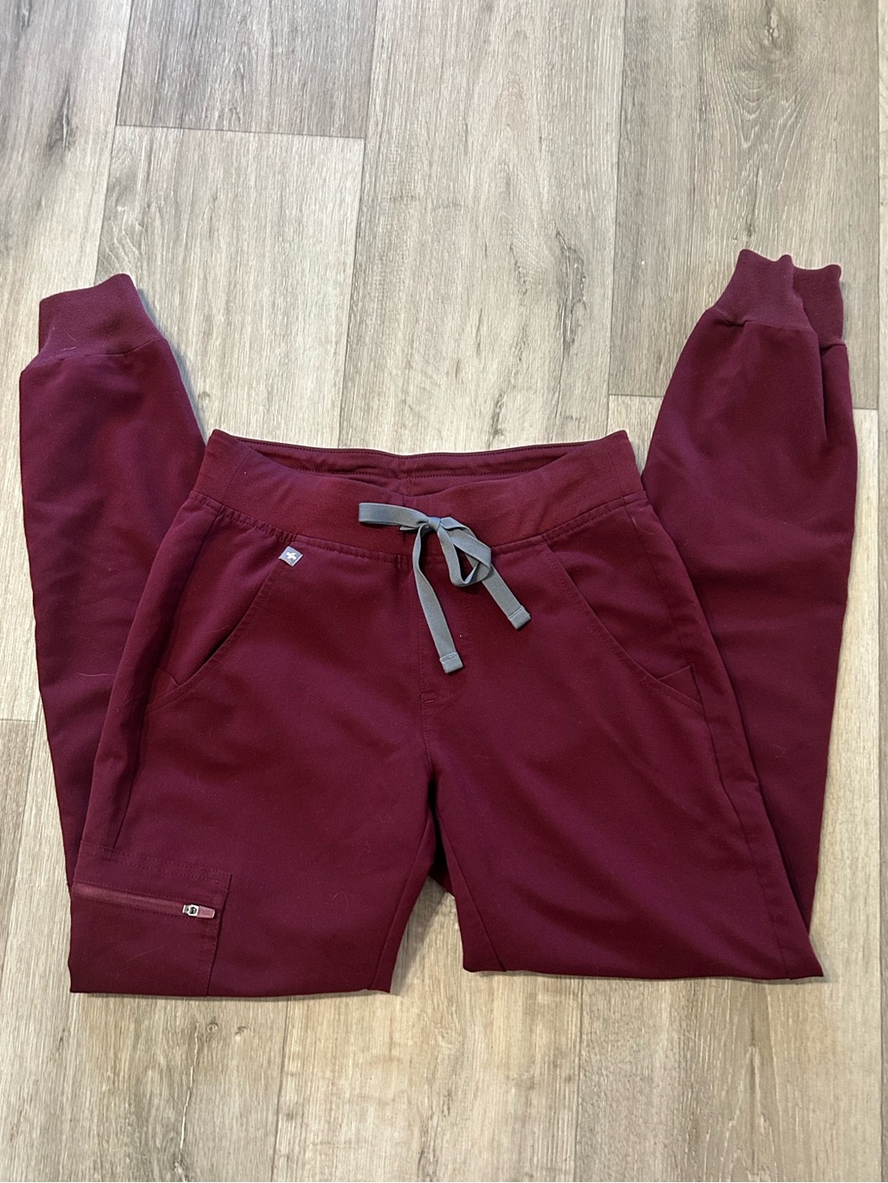 Figs Burgundy Zamora Scrub Pants